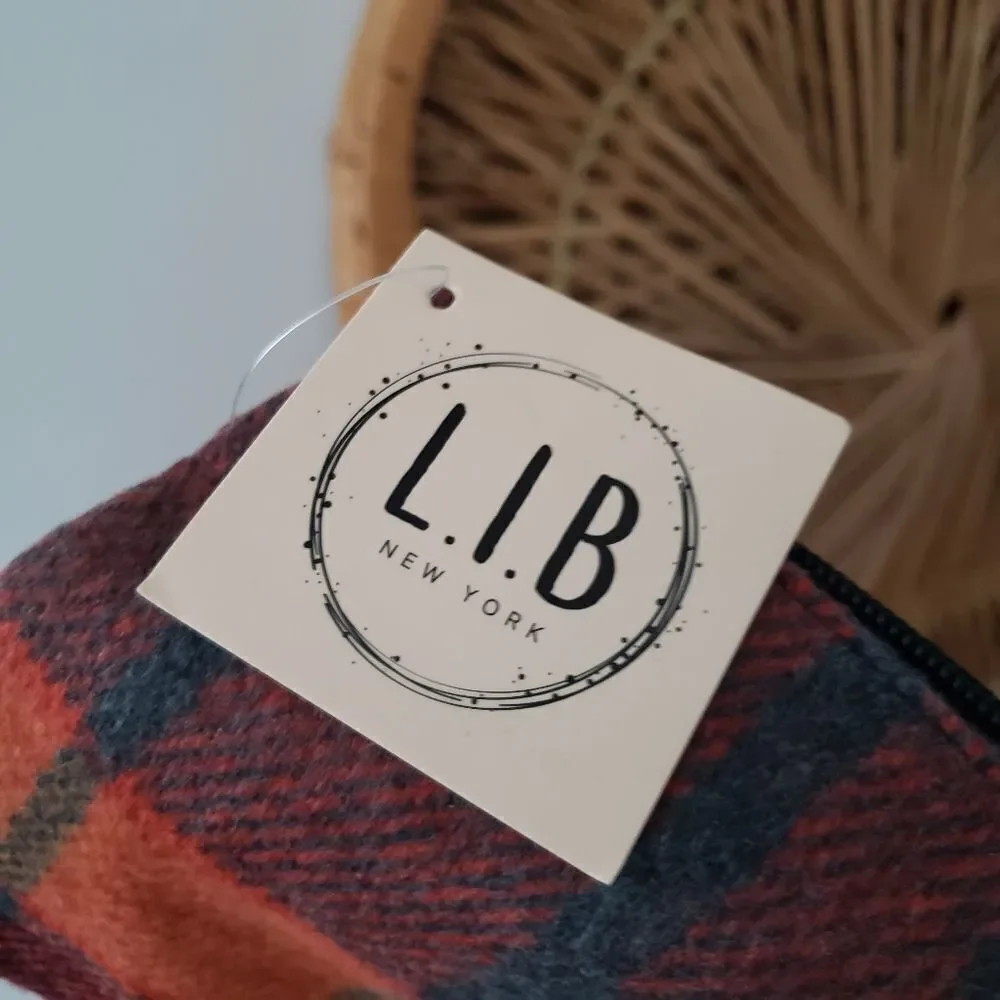 L. I. B. New York Plaid Wristlet